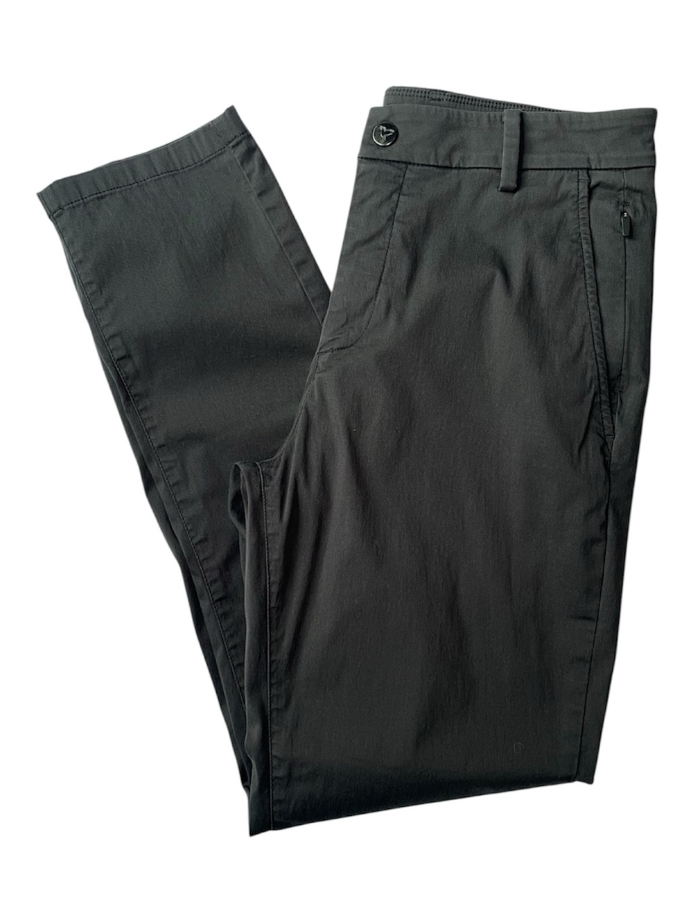 Birddogs Pants Mens 30x30 Brown Chino Stretch Built-In Liner Casual Golf Travel